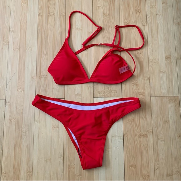 SHEIN Other - Red Two Piece Bikini Set